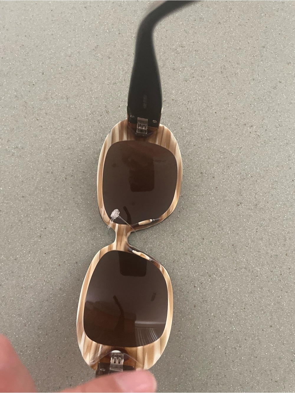 kate spade Brown Oversized Oval Sunglasses with Gold Accents - Picture 3 of 9